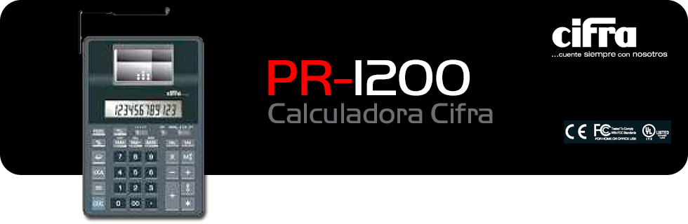 Calculadora Cifra PR-1200