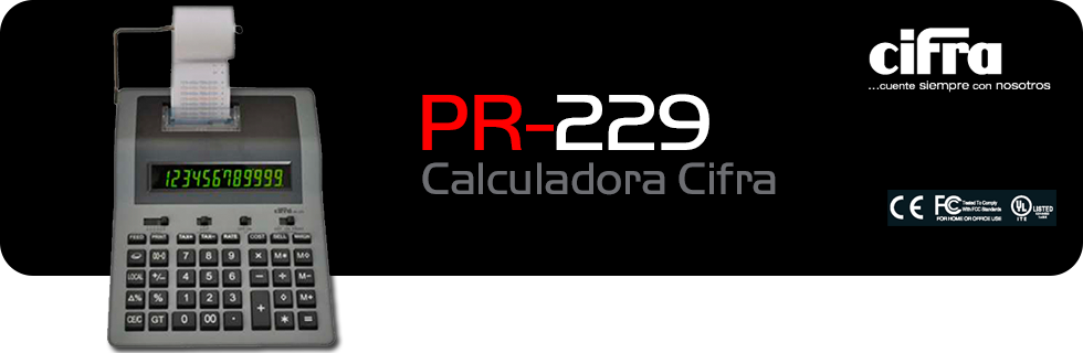 Calculadora Cifra PR-229