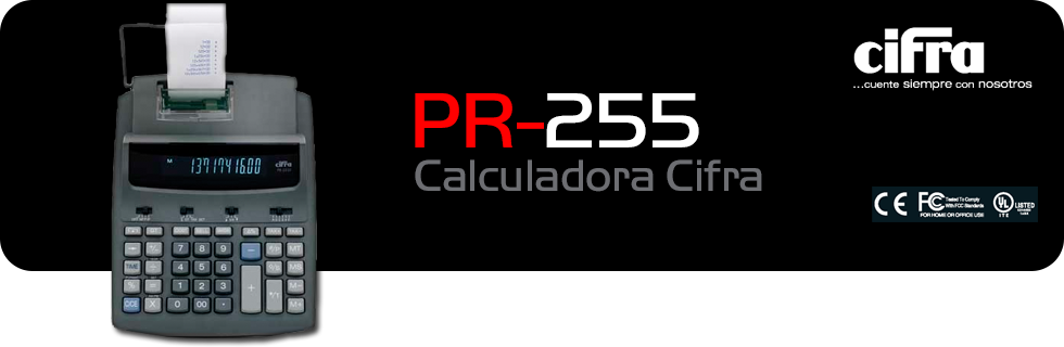 Calculadora Cifra PR-255