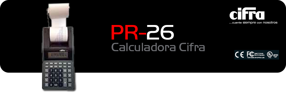 Calculadora Cifra PR-26