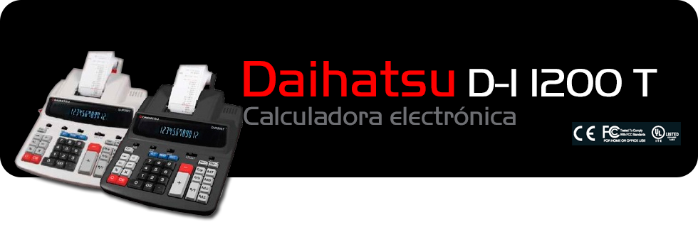 Calculadora Daihatsu D-I 1200 T