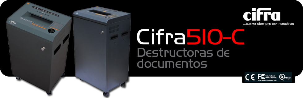 Destructoras de documentos Cifra 510C