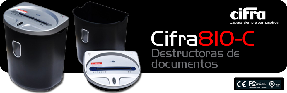 Destructoras de documentos Cifra 810C