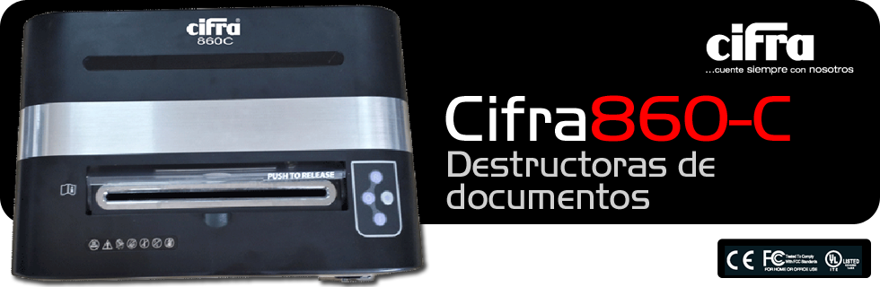 Destructoras de documentos Cifra 860C